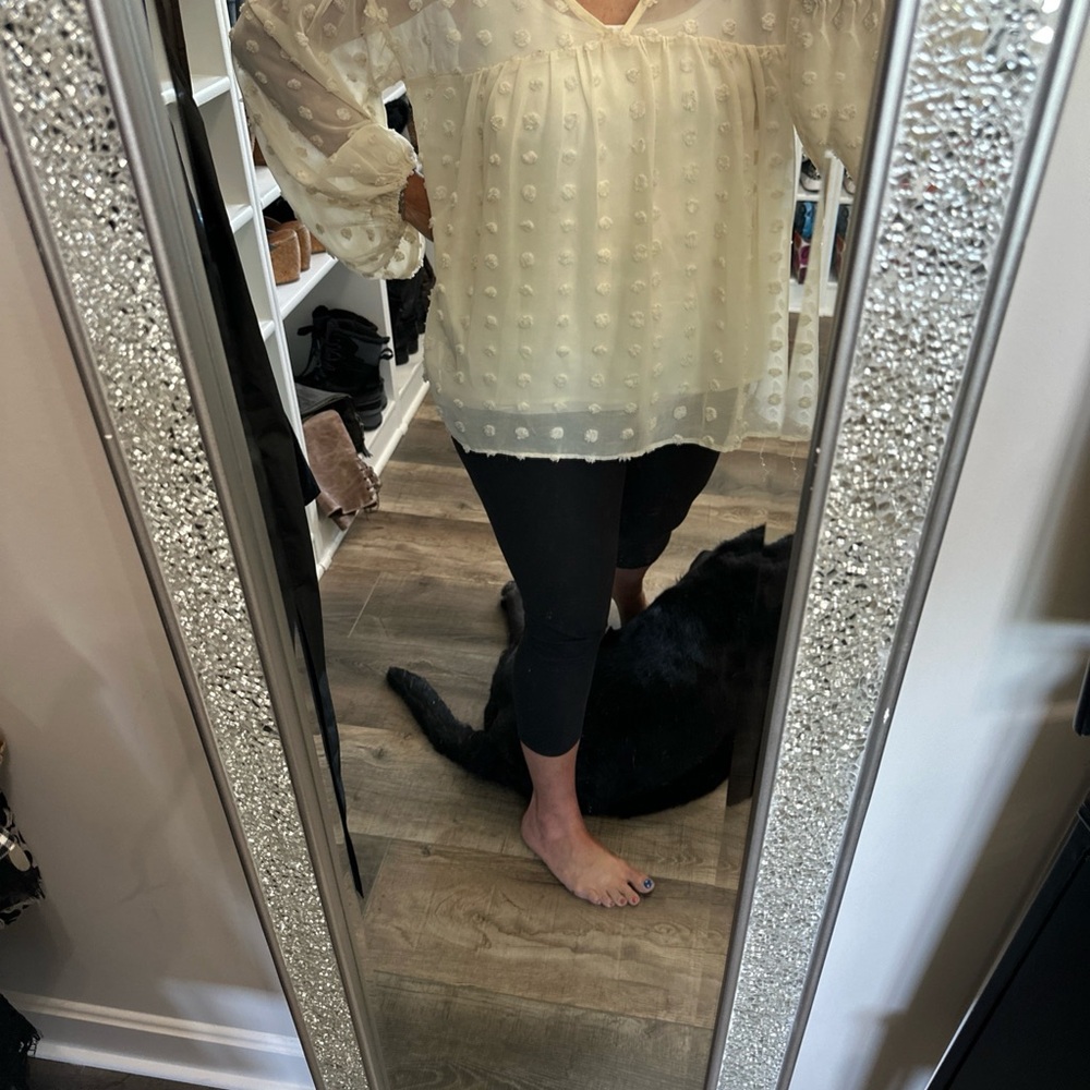 Entro Cream Lace Blouse